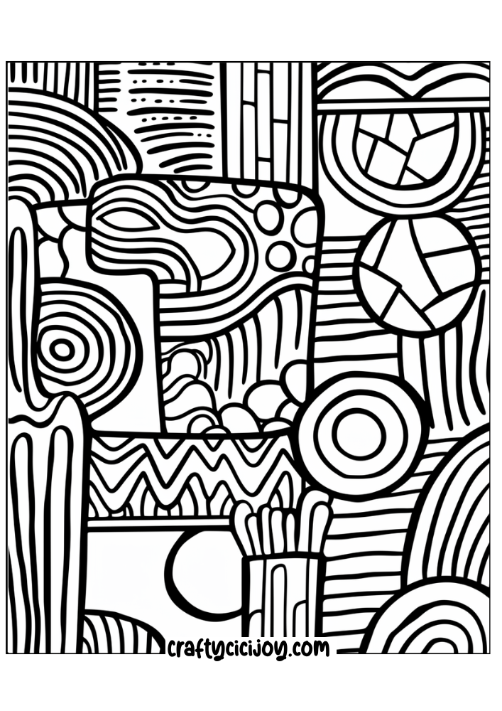 calming coloring sheet