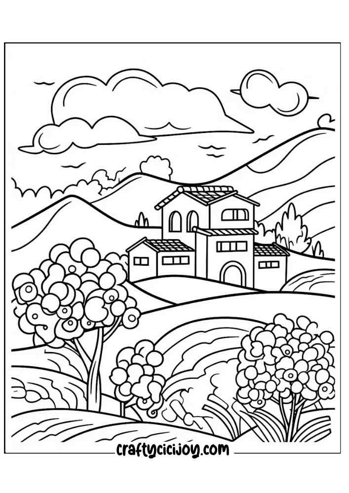 Easy Coloring Pages For Adults 8