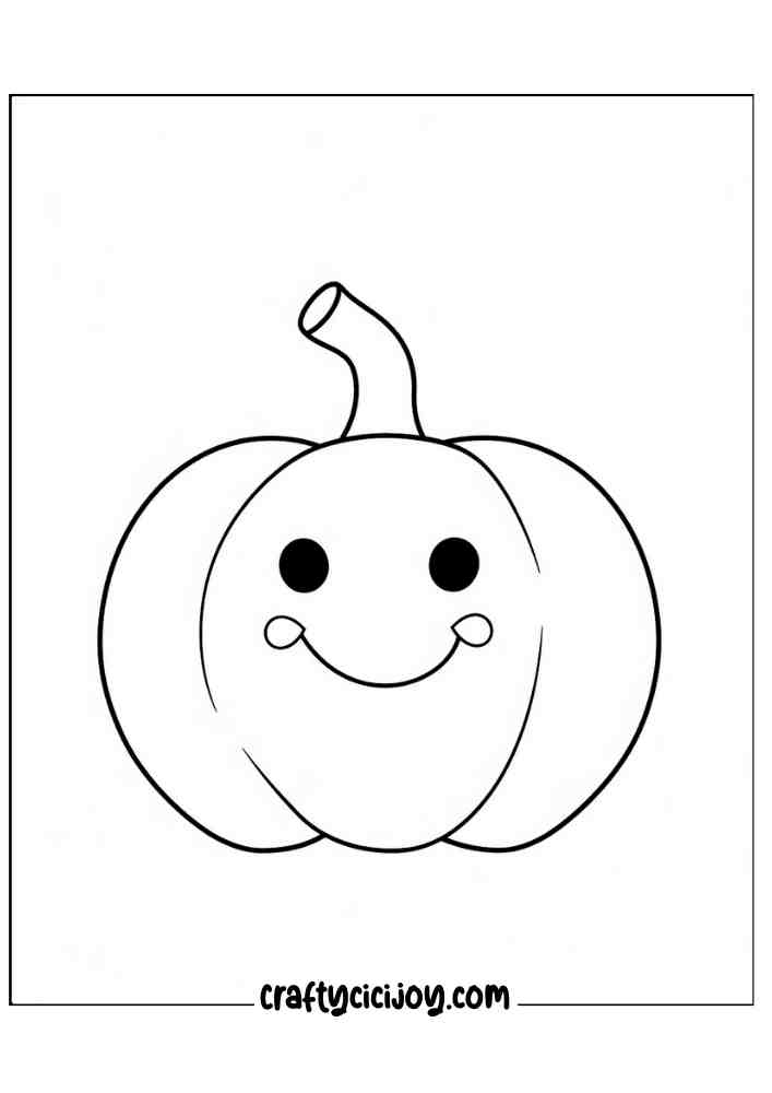 Easy Halloween Coloring Pages 10