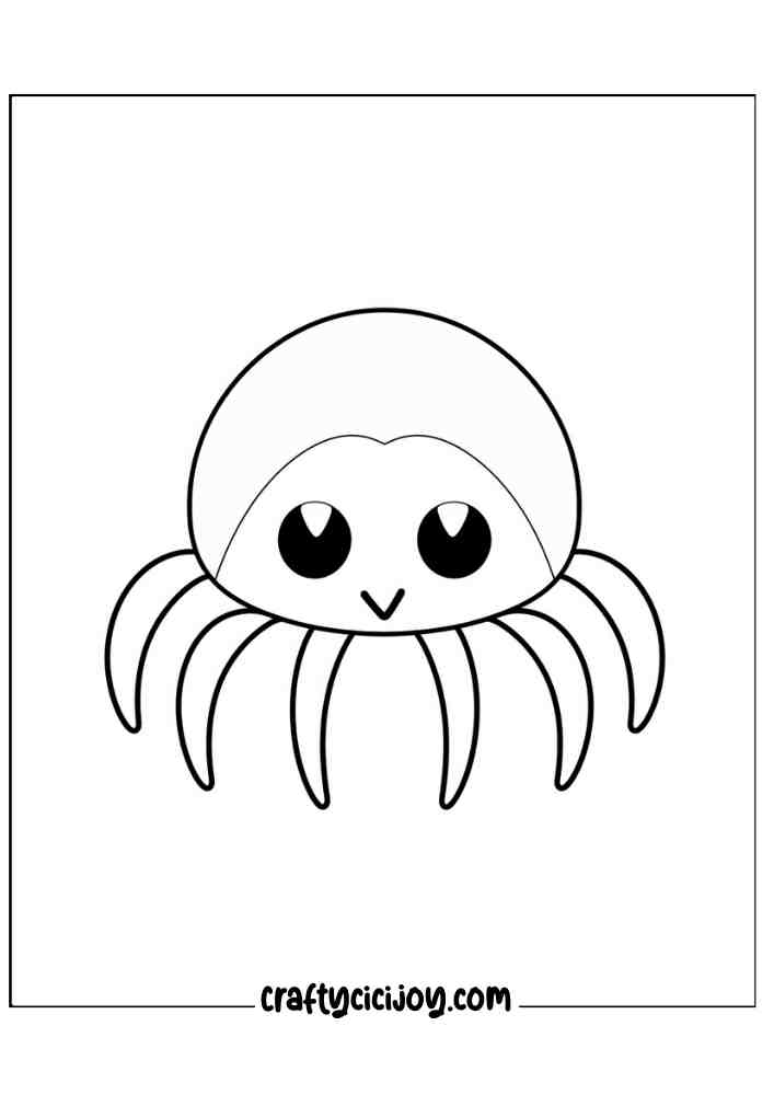 Easy Halloween Coloring Pages 12