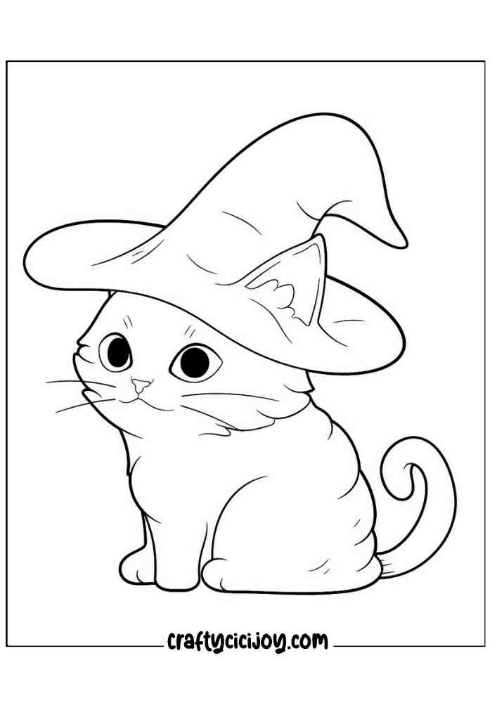 Easy Halloween Coloring Pages 14
