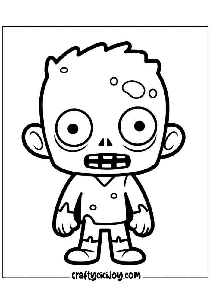 Easy Halloween Coloring Pages 15
