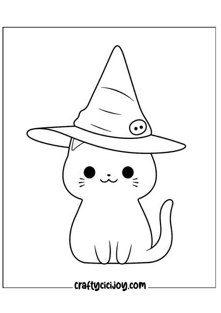 Easy Halloween Coloring Pages 19