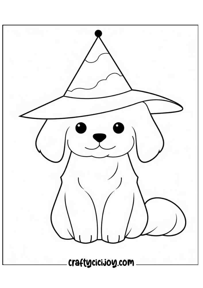 Easy Halloween Coloring Pages 20