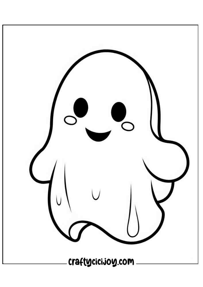 Easy Halloween Coloring Pages 24