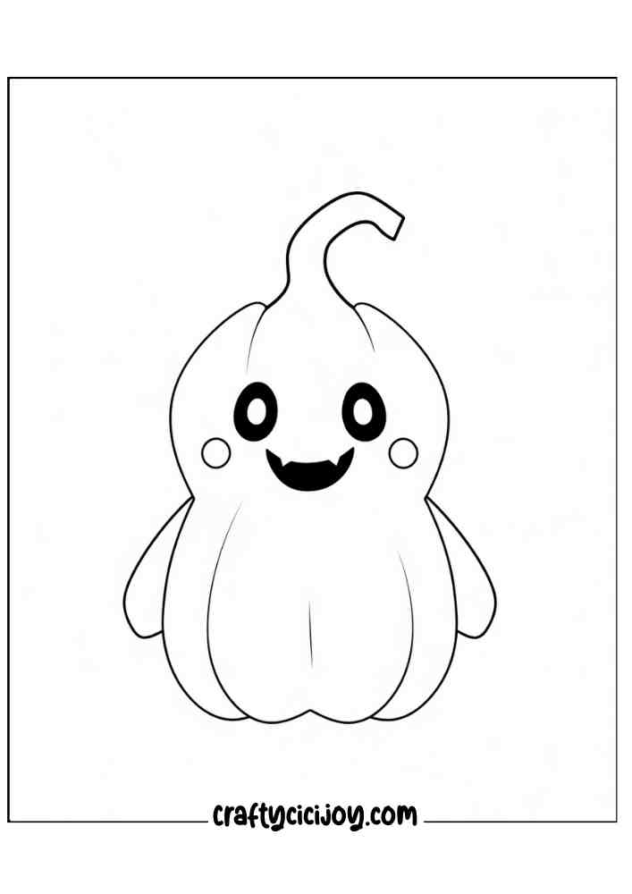 Easy Halloween Coloring Pages 25