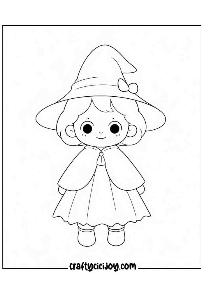 Easy Halloween Coloring Pages 29
