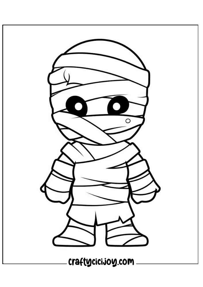 Easy Halloween Coloring Pages 32
