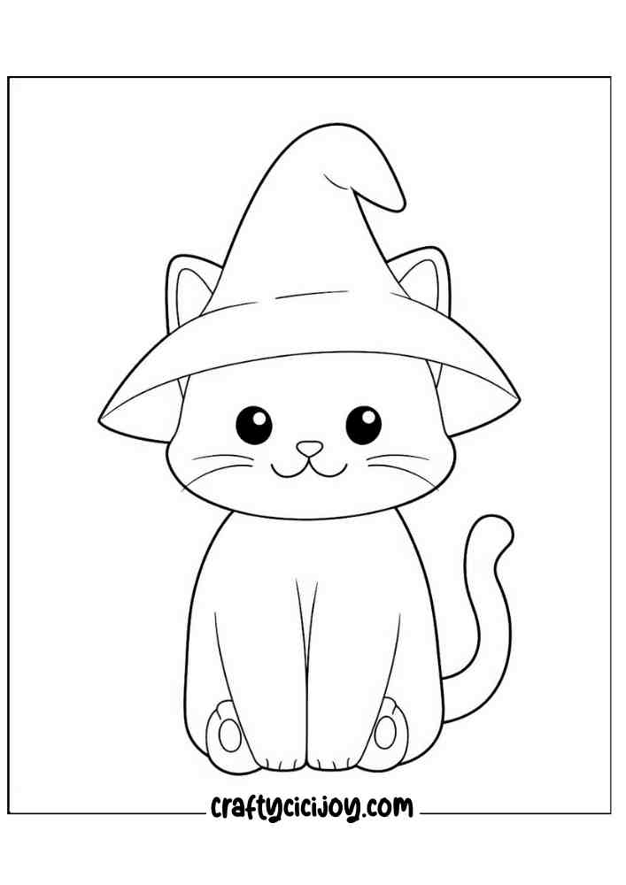 Easy Halloween Coloring Pages 33