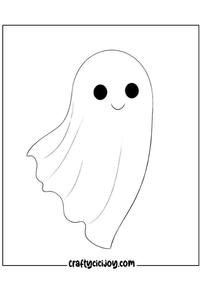 Easy Halloween Coloring Pages 34