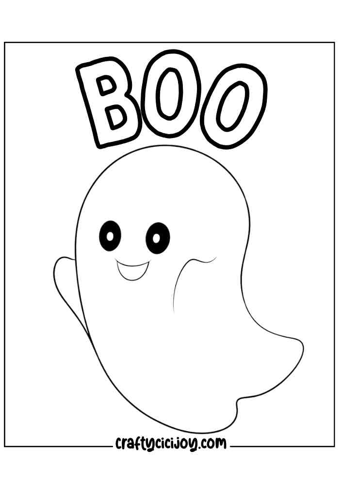 Easy Halloween Coloring Pages 41
