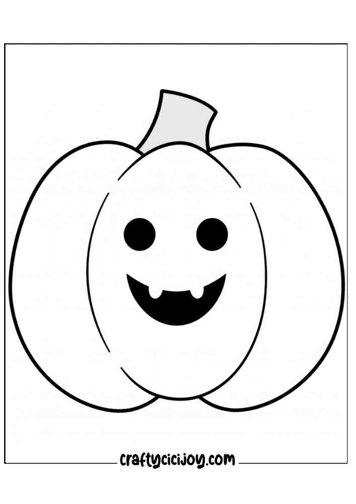 Easy Halloween Coloring Pages 42