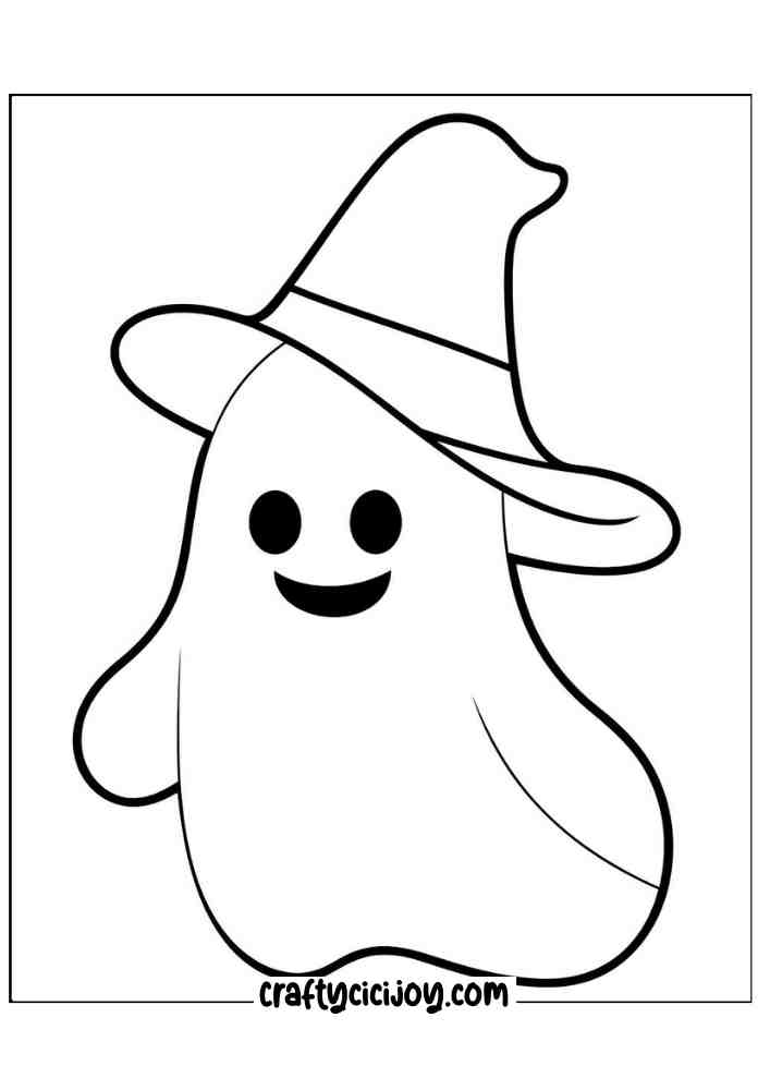 Easy Halloween Coloring Pages 43