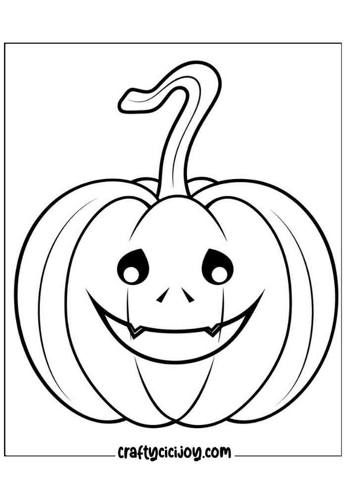 Easy Halloween Coloring Pages 44