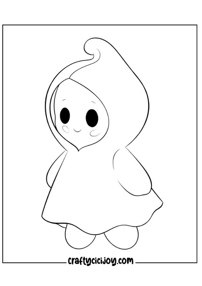Easy Halloween Coloring Pages 45