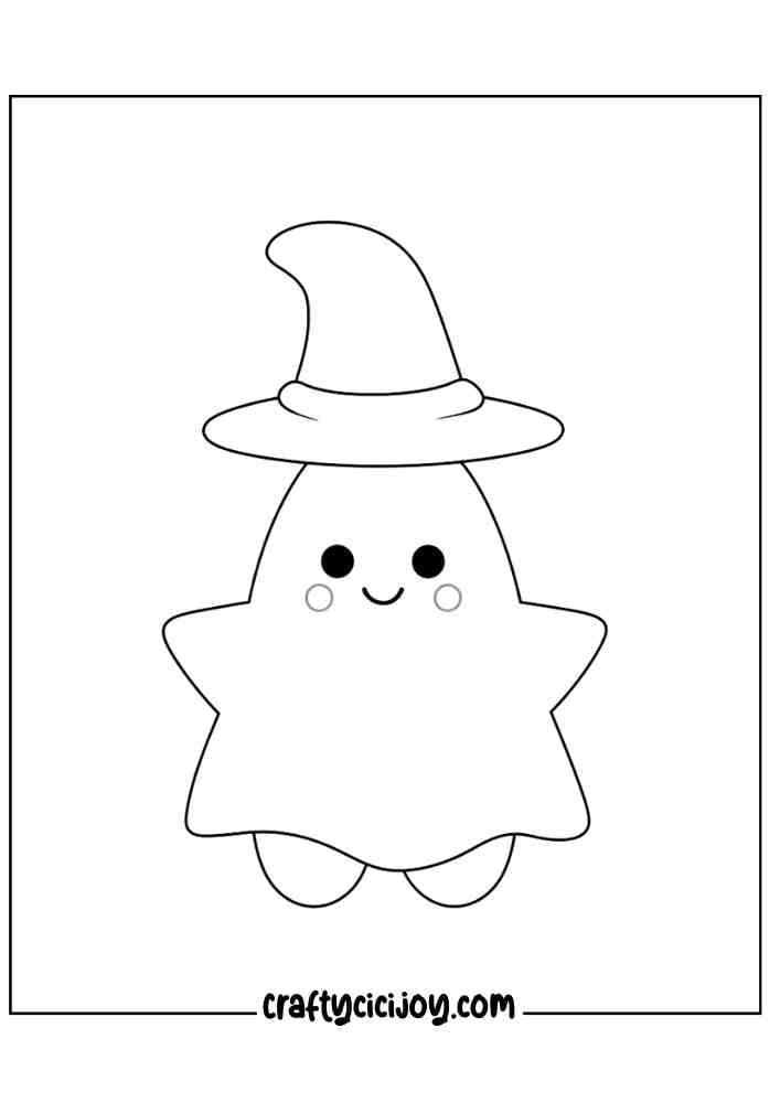 Easy Halloween Coloring Pages 46