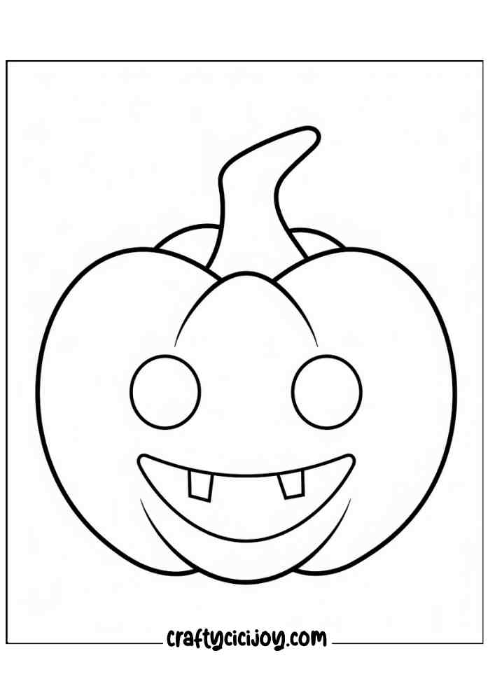 Easy Halloween Coloring Pages 49