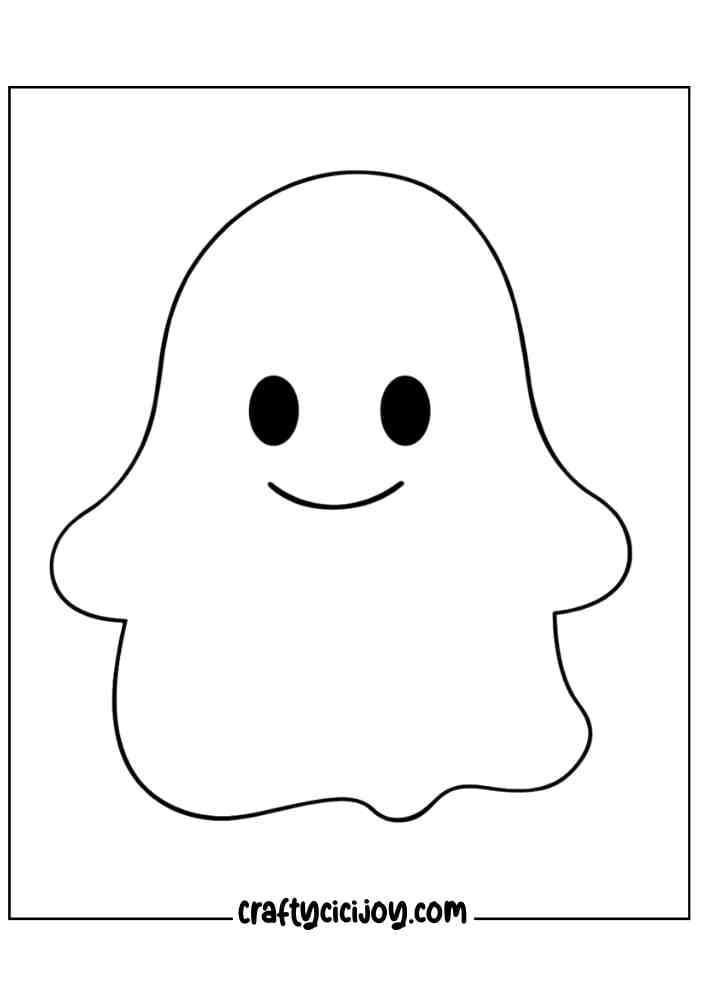 Easy Halloween Coloring Pages 5