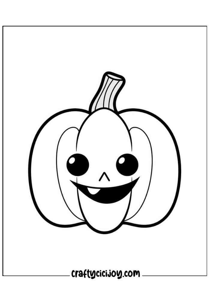Easy Halloween Coloring Pages 55