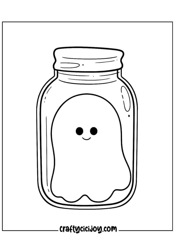 Easy Halloween Coloring Pages 59
