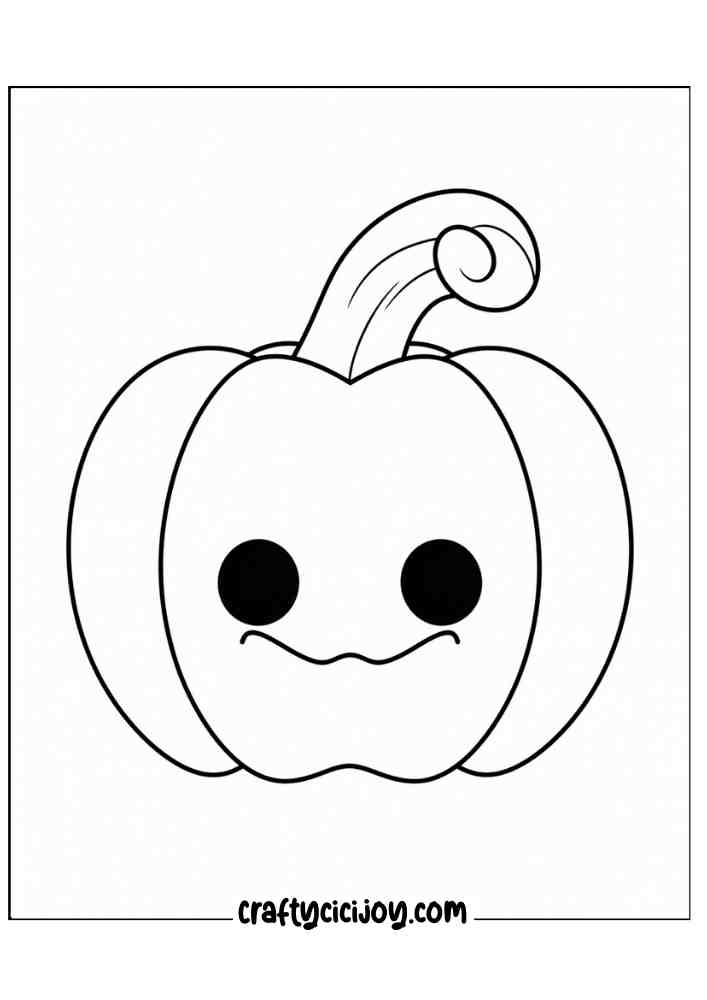 Easy Halloween Coloring Pages 6