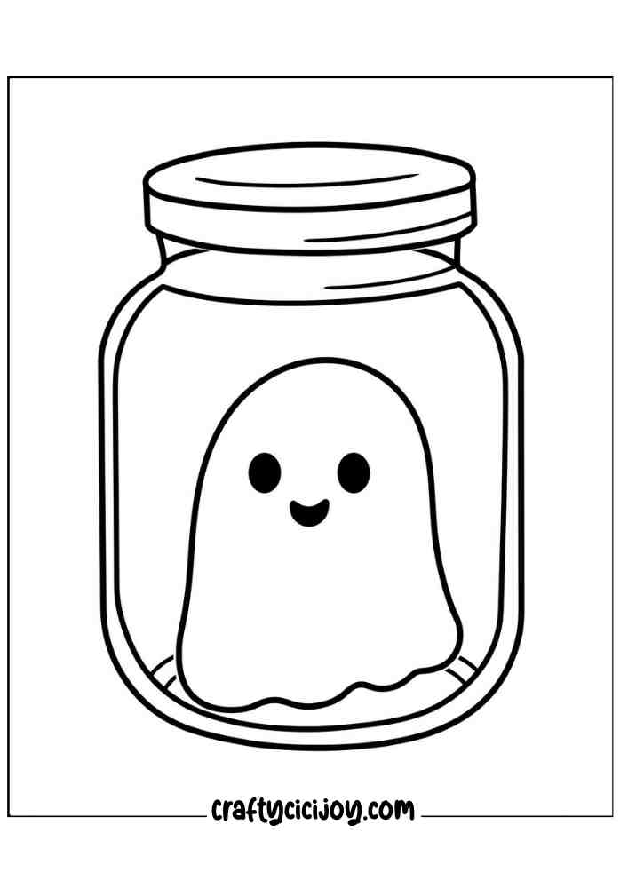 Easy Halloween Coloring Pages 60