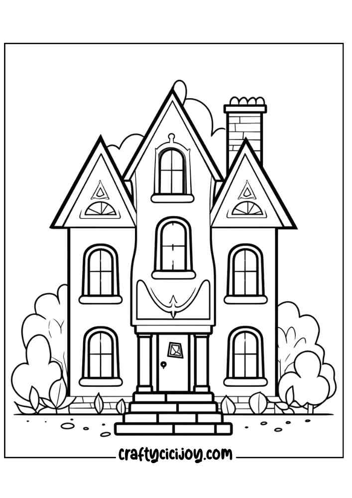 Easy Halloween Coloring Pages 61