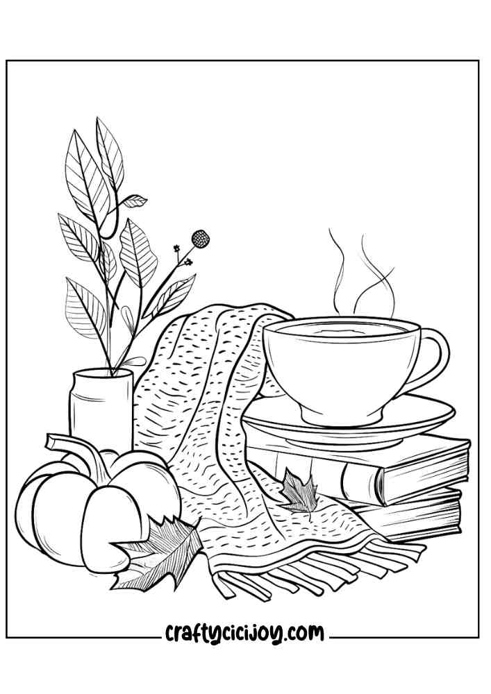 Fall Coloring Pages For Adults 12
