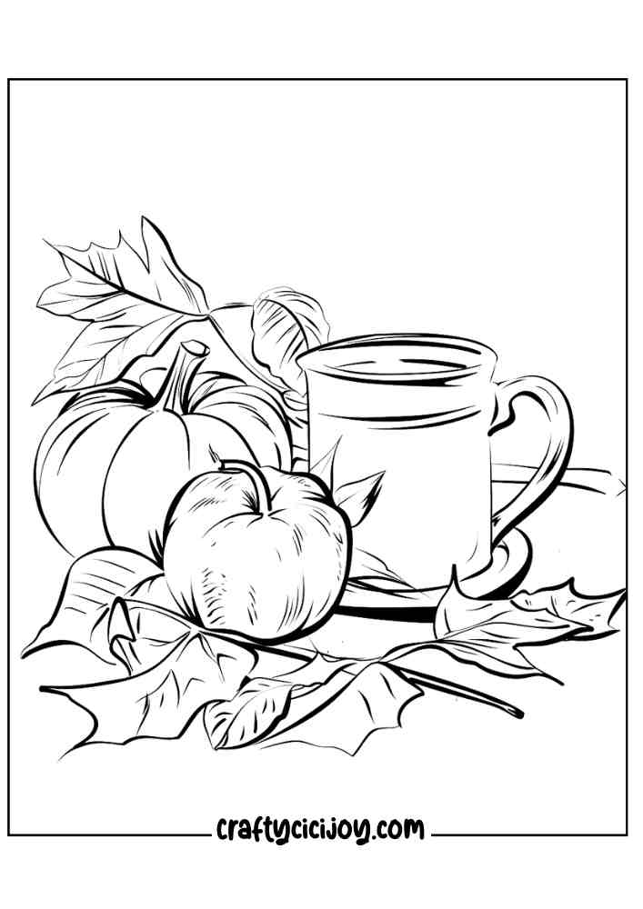 Fall Coloring Pages For Adults 25