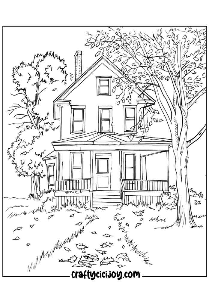 Fall Coloring Pages For Adults 76