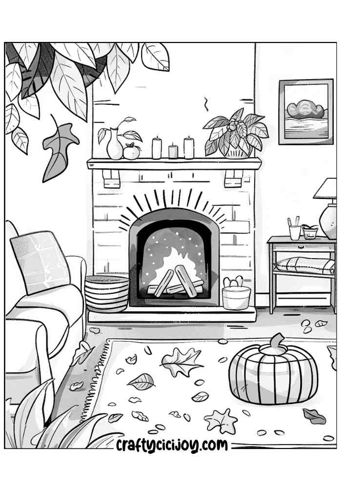 Fall Coloring Pages For Adults 85