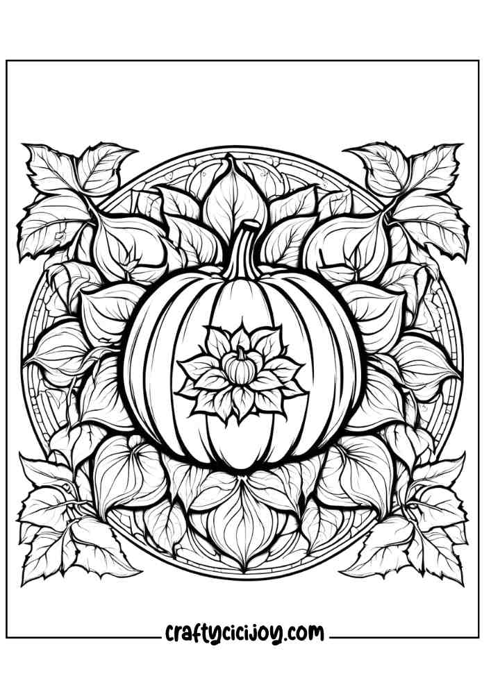 Fall Coloring Pages For Adults 87