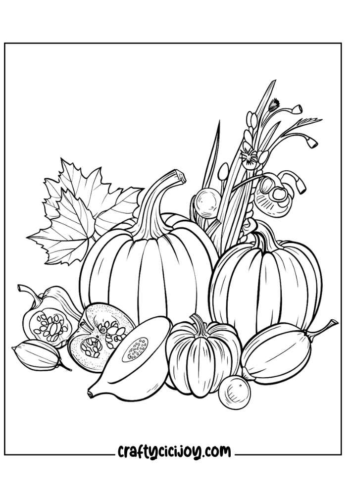 Fall Coloring Pages For Adults