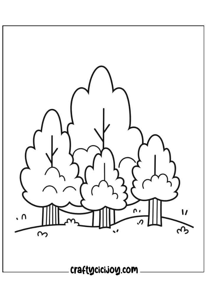 Fall Kids Coloring Pages 19