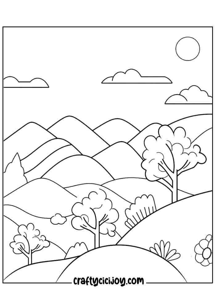 Fall Kids Coloring Pages 21