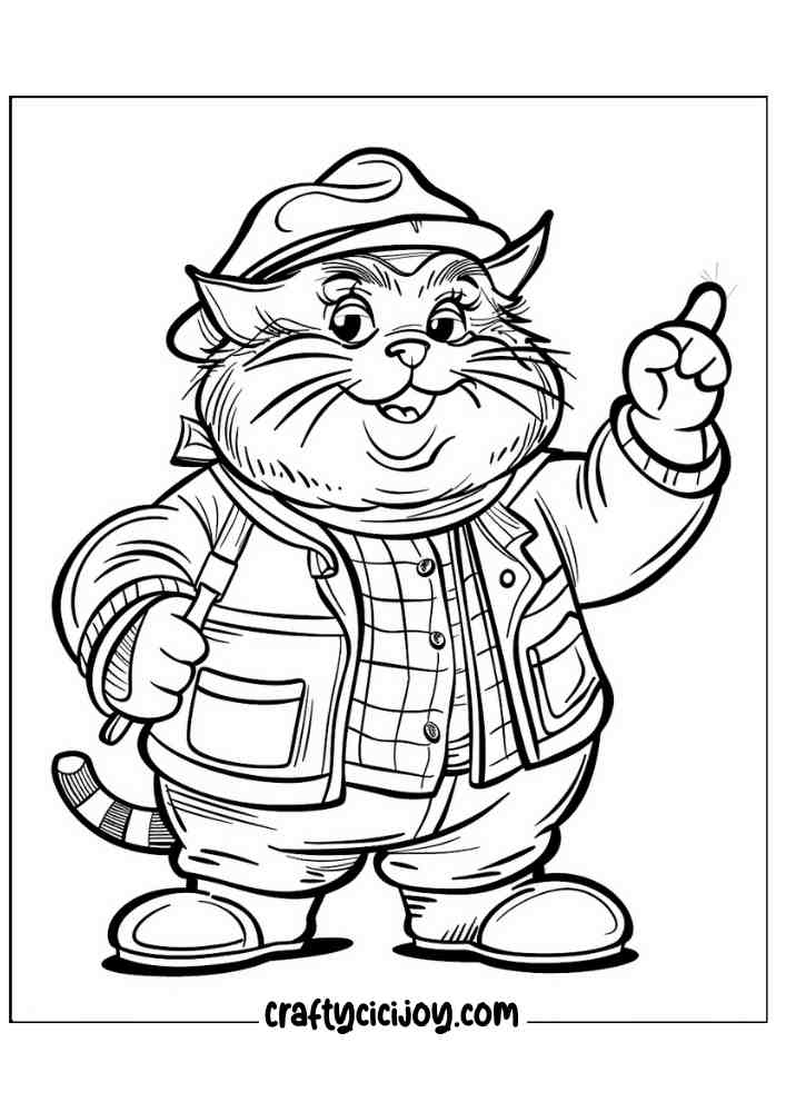 Fall Kids Coloring Pages 7
