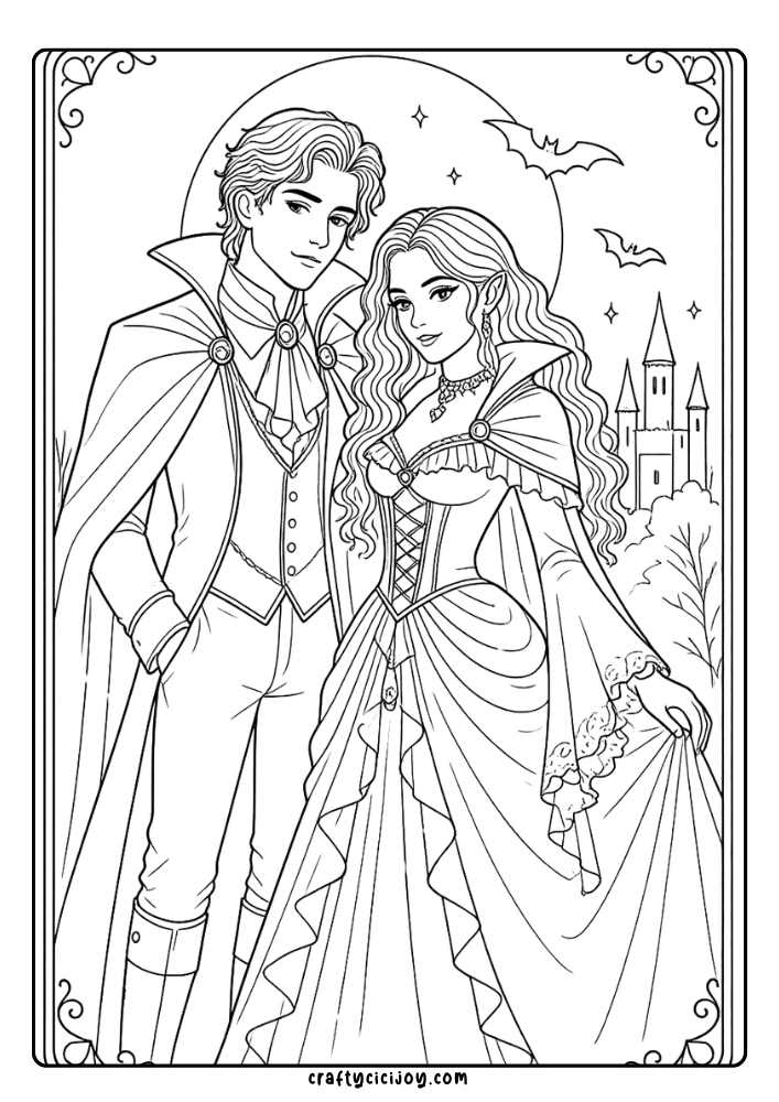 Halloween Coloring Page for Adults 7