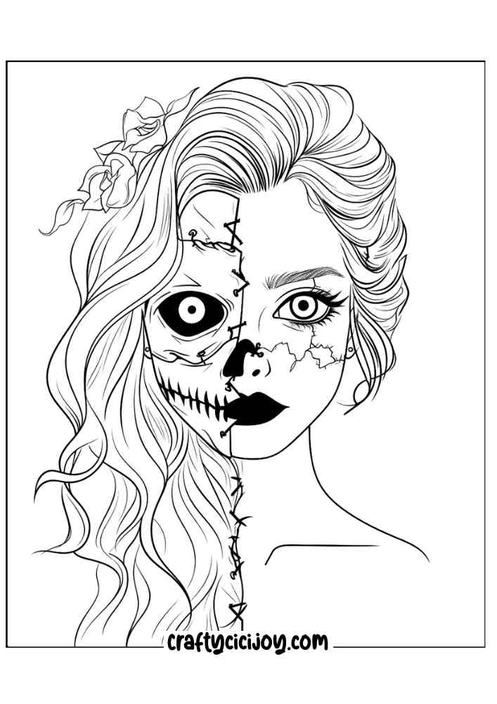 Halloween Coloring Pages For Adults 16