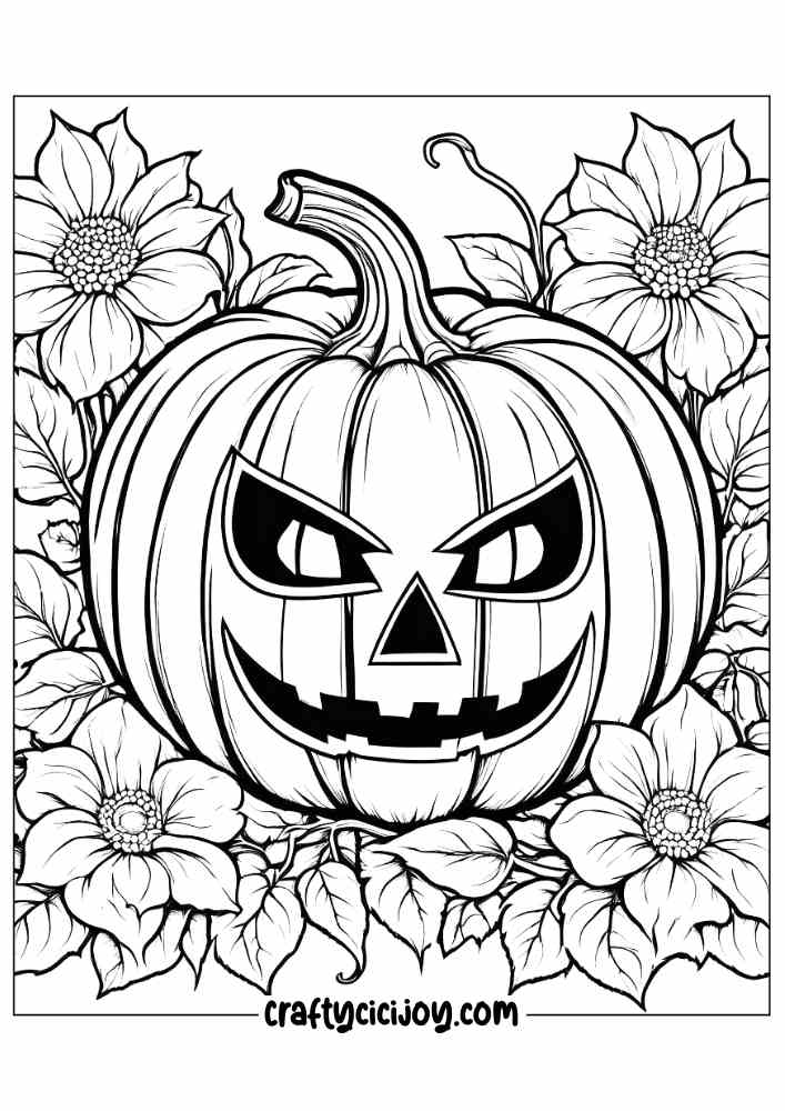 Haloween coloring pages 10