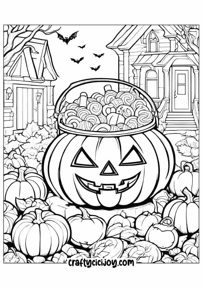 Haloween coloring pages 17