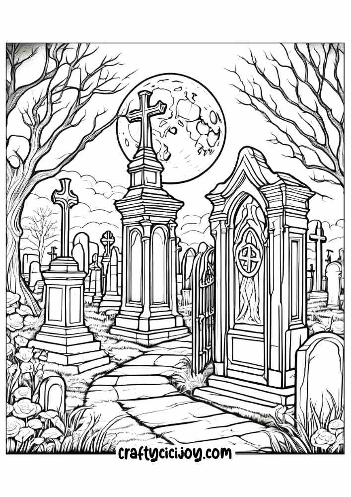 Haloween coloring pages 18
