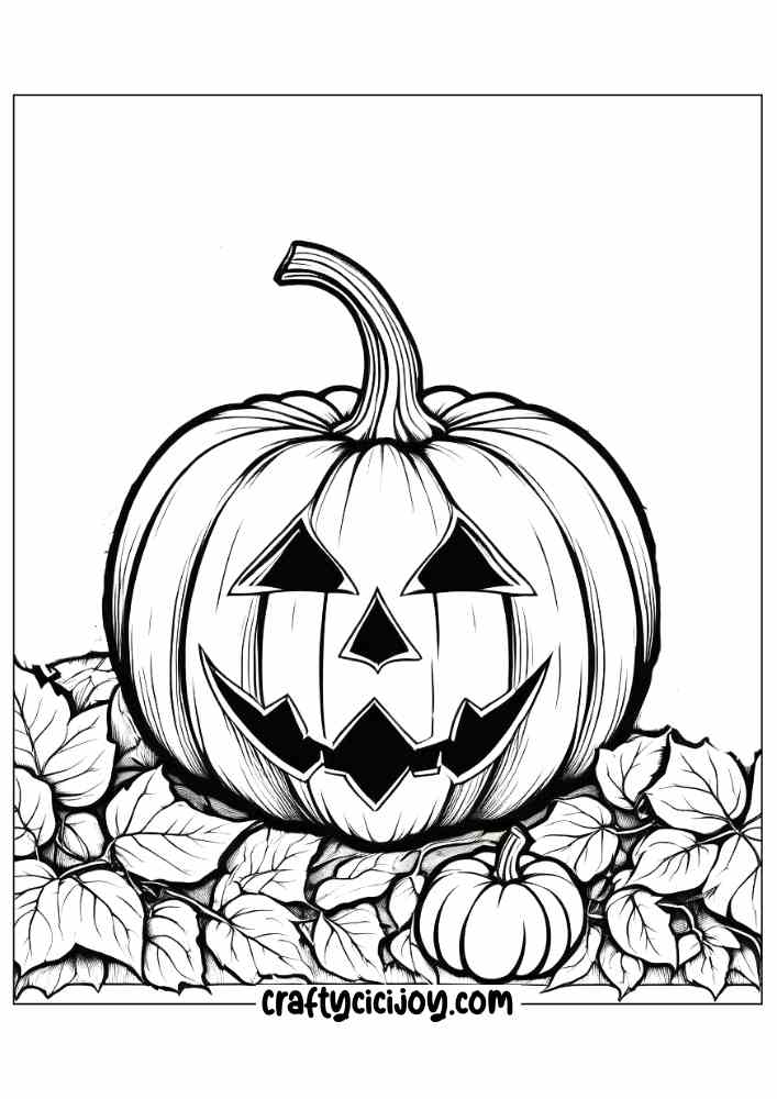 Haloween coloring pages 8
