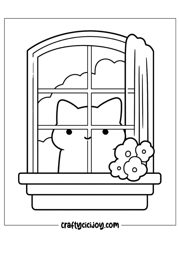 Kawaii coloring pages free 24