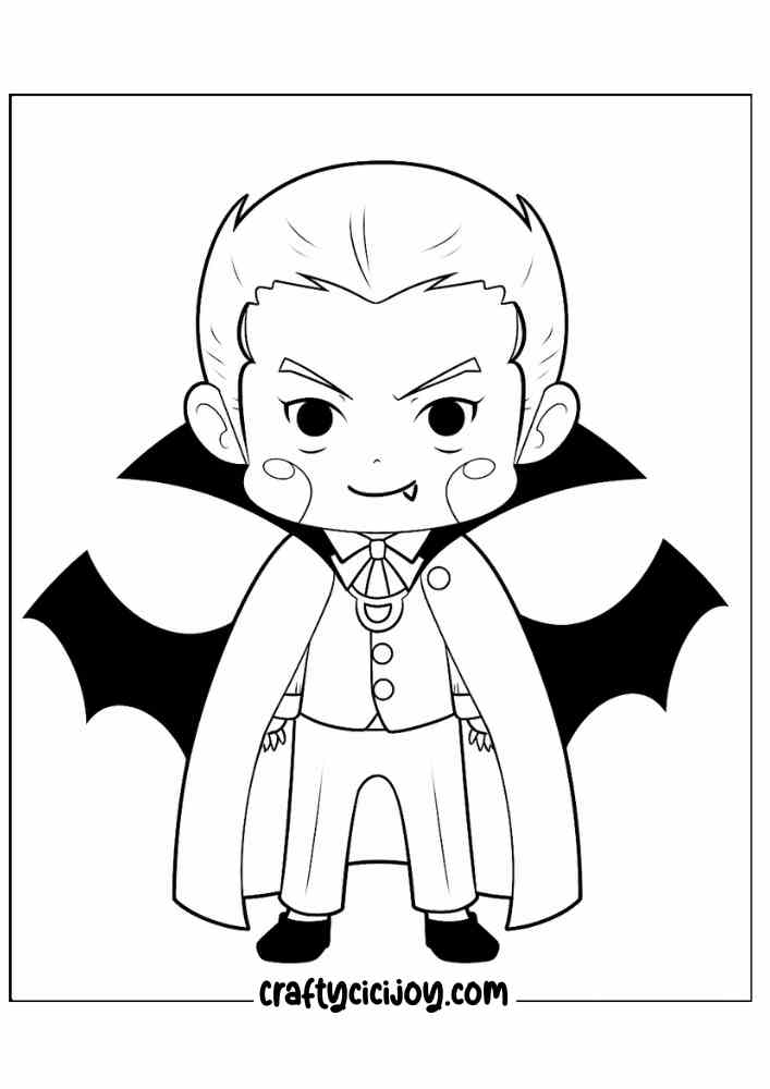 Vampire Coloring Pages 10
