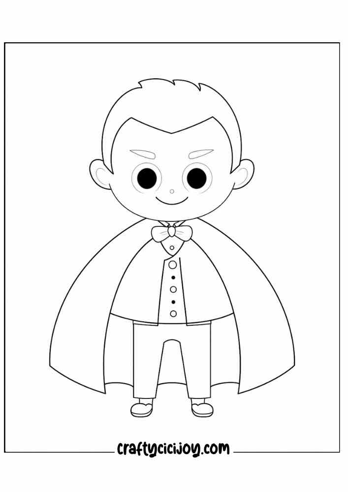 Vampire Coloring Pages 11
