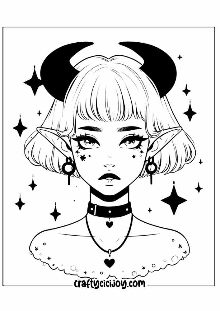 Vampire Coloring Pages 19