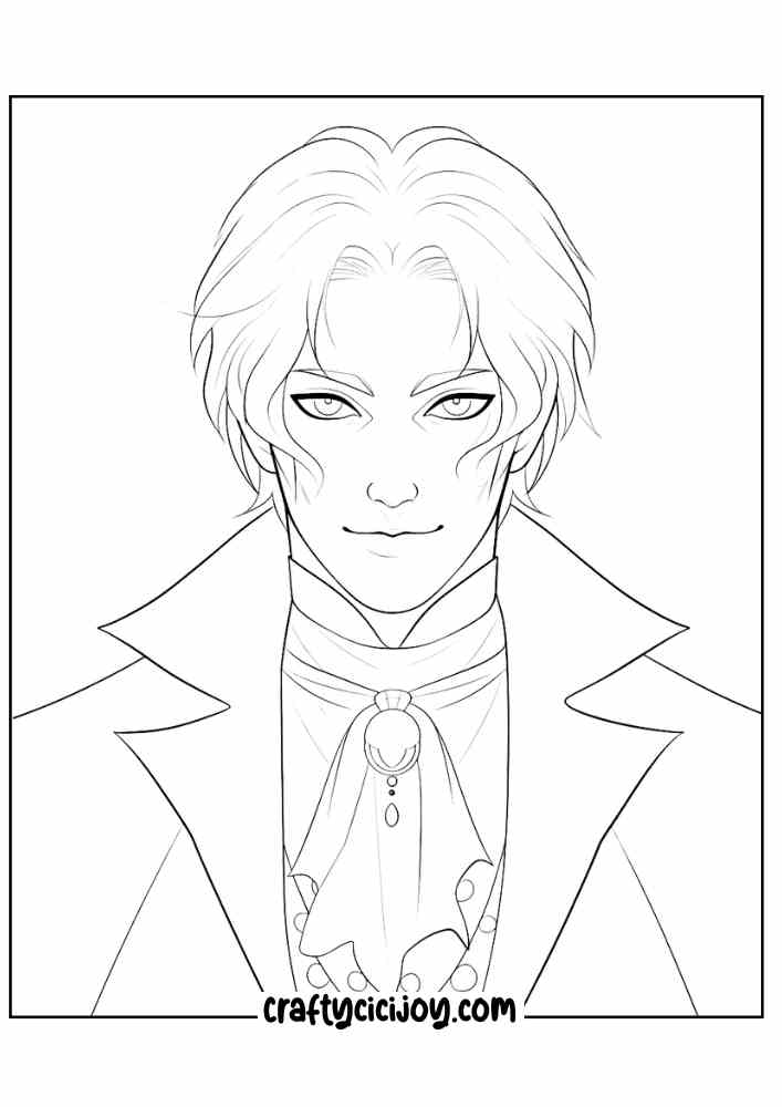 Vampire Coloring Pages 2