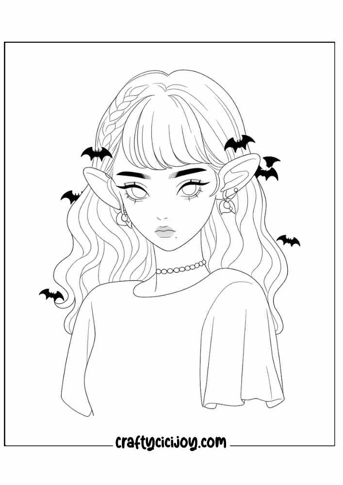 Vampire Coloring Pages 20