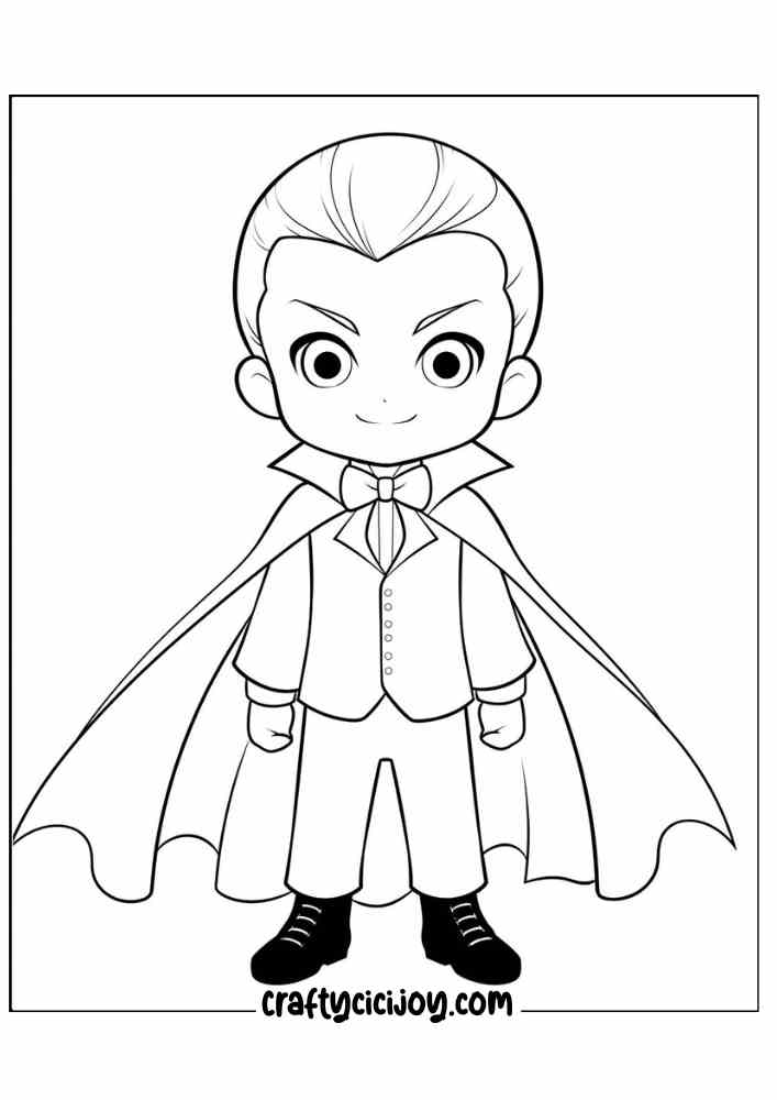 Vampire Coloring Pages 21