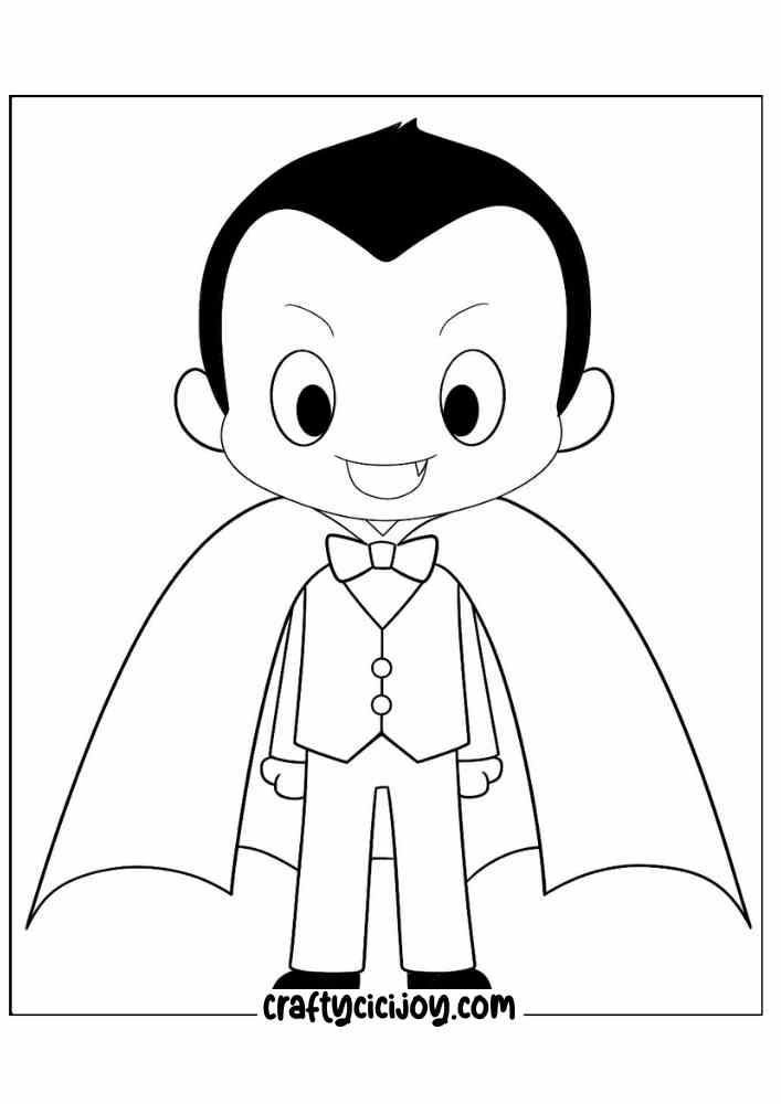 Vampire Coloring Pages 3